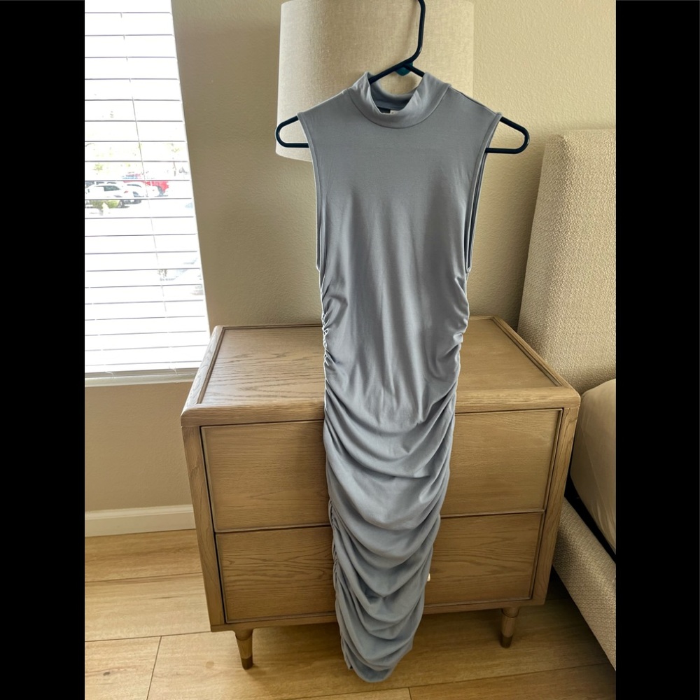 🤰🏼Maternity knee length light blue dress
